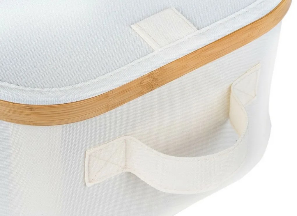 Pojemnik do przechowywania G21 30 x 15 x 15 cm,bambusowy z pokrywką, beżowy