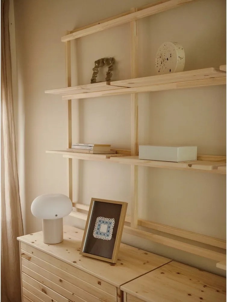 Regał ścienny z litego drewna sosnowego w naturalnym kolorze 192x127 cm Groove – Karup Design