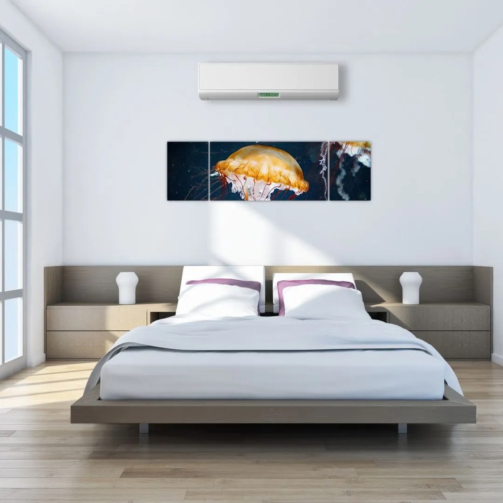 Obraz meduzy (170x50 cm)