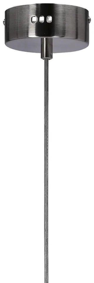 Fioletowa lampa wisząca LED ze szklanym kloszem Lukka – Candellux Lighting