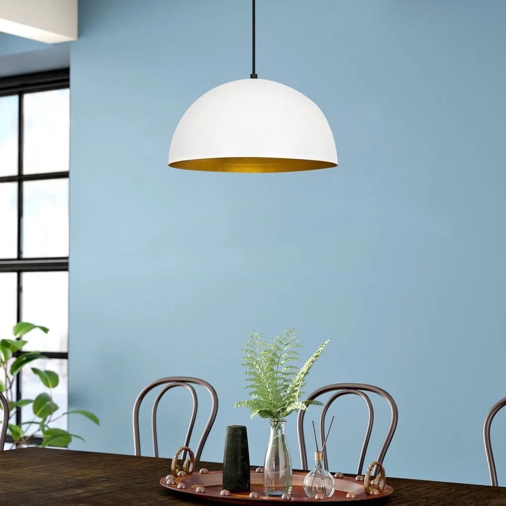 Lampa wisząca z metalowym kloszem ø 40 cm Sivani – Opviq lights