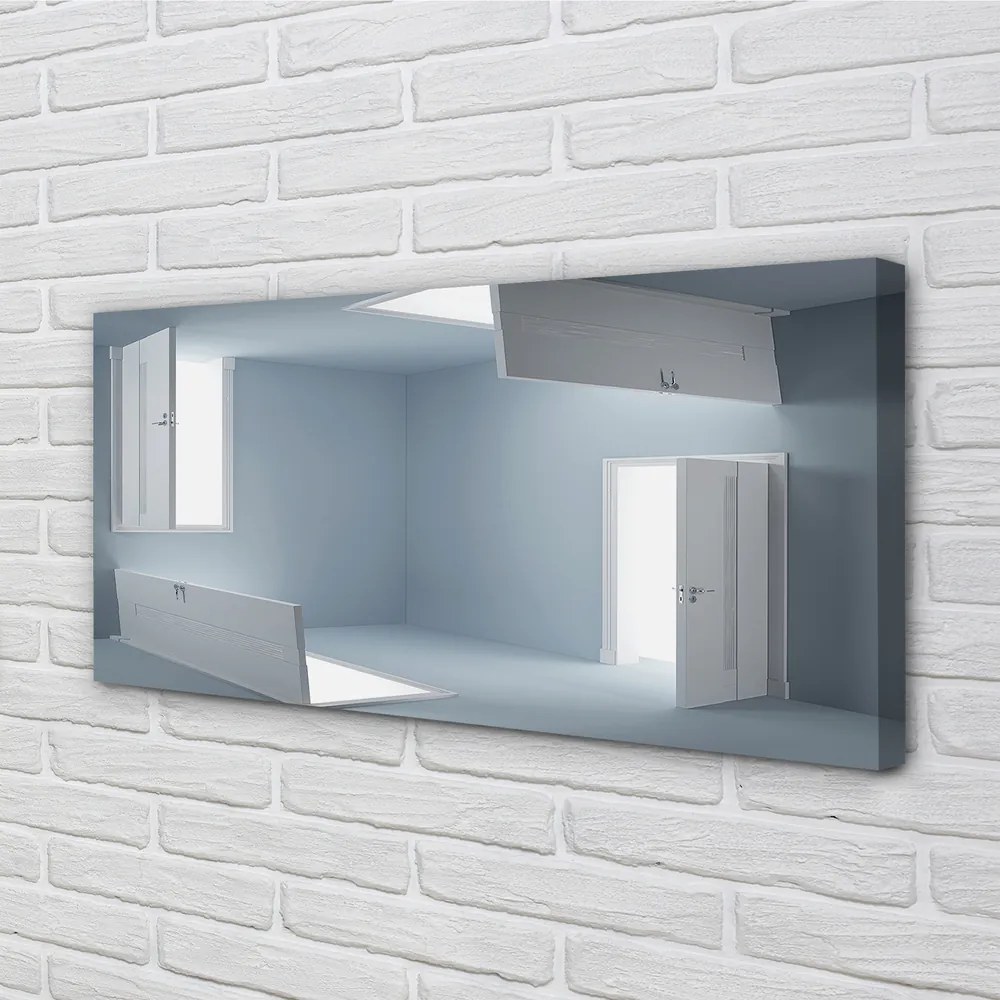 Zdjęcie na płótnie Trójwymiarowa Iluzja Drzwi