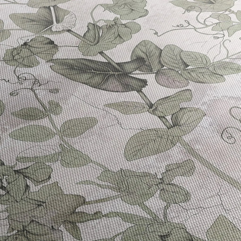 Obraz - Rośliny w gipsie (170x50 cm)