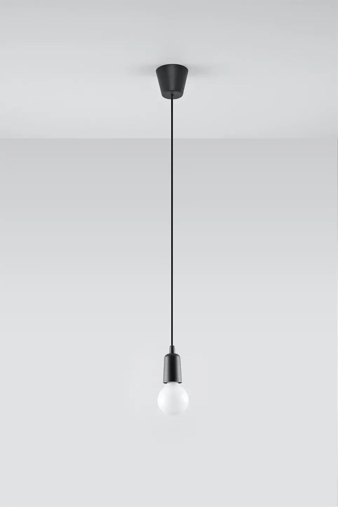 Czarna loftowa lampa wisząca zwis - EX541 M4-C29