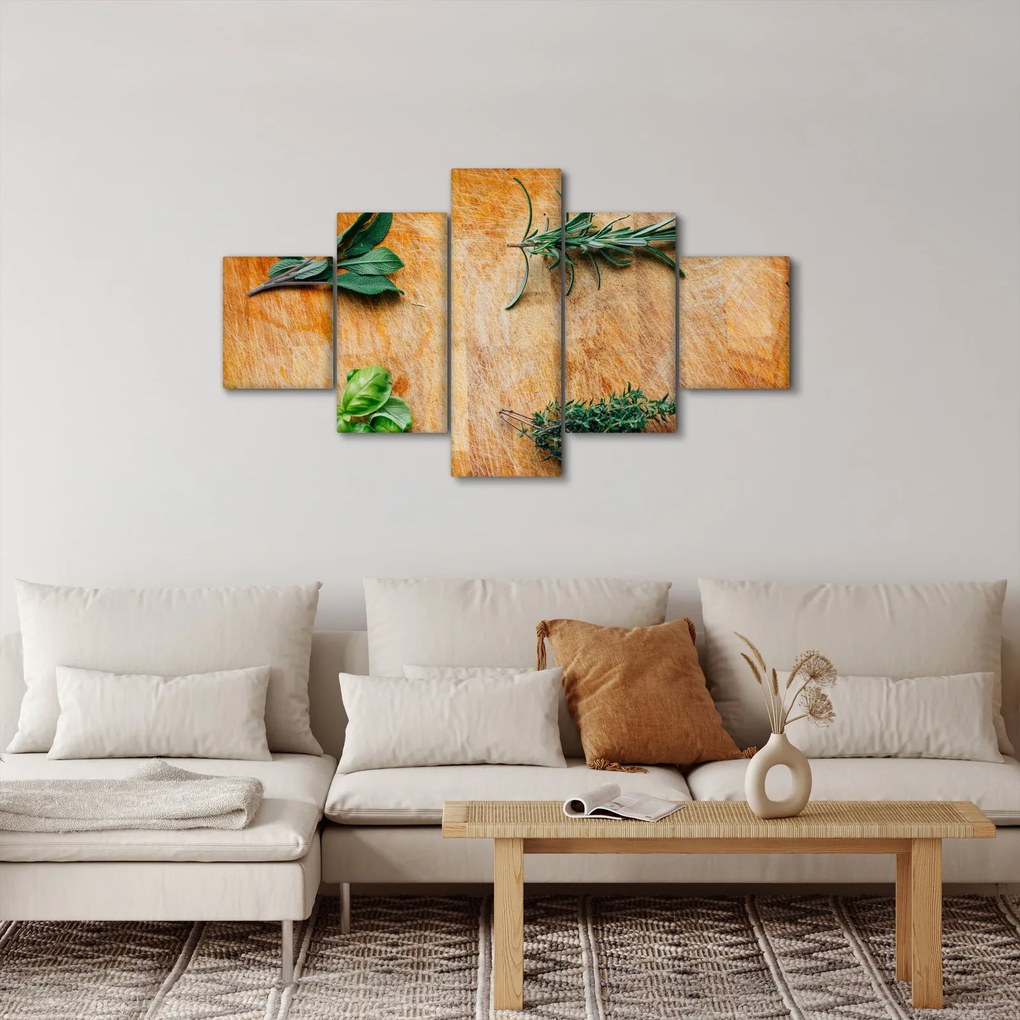 Obraz - Zioła (125x70 cm)