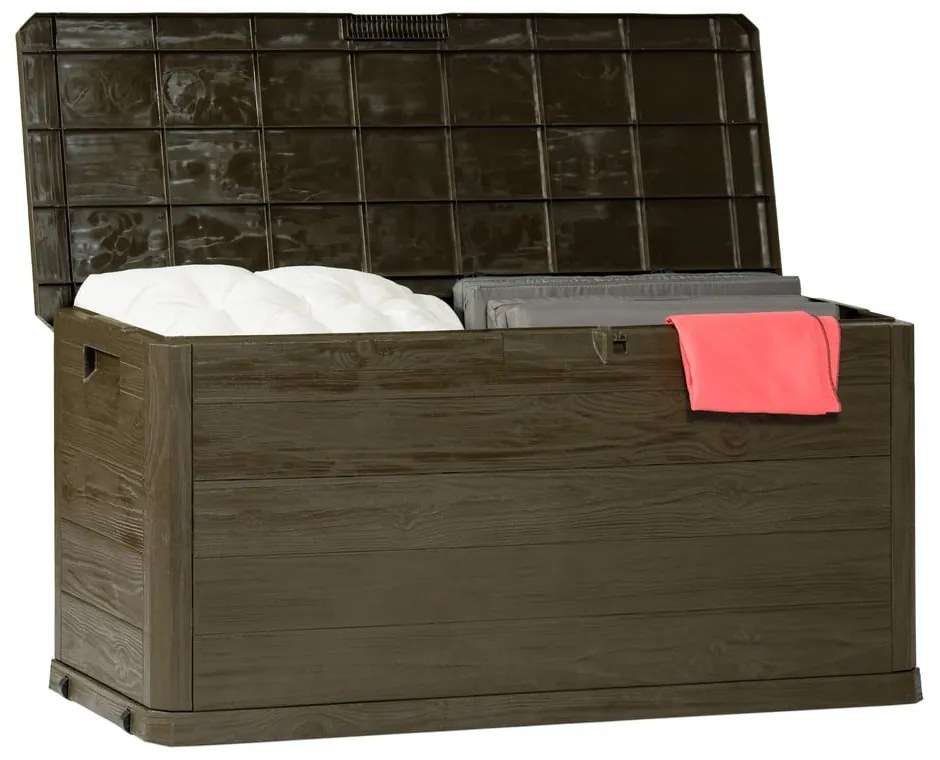 Brązowa skrzynia ogrodowa Woodys – Toomax