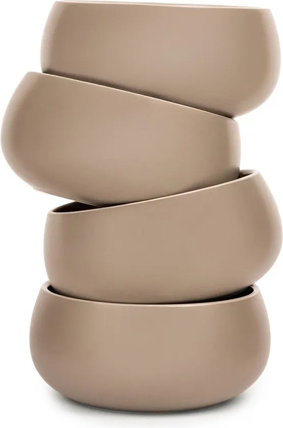 Beżowe kamionkowe miski zestaw 4 szt. 600 ml Terra Luma – Bonami Selection