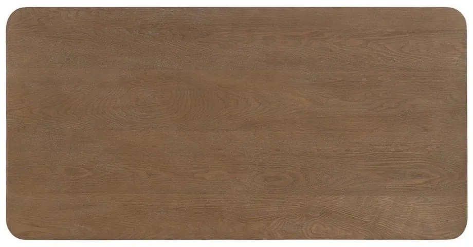 Brązowy stolik z litego drewna jodłowego 60x120 cm Paul – Ixia