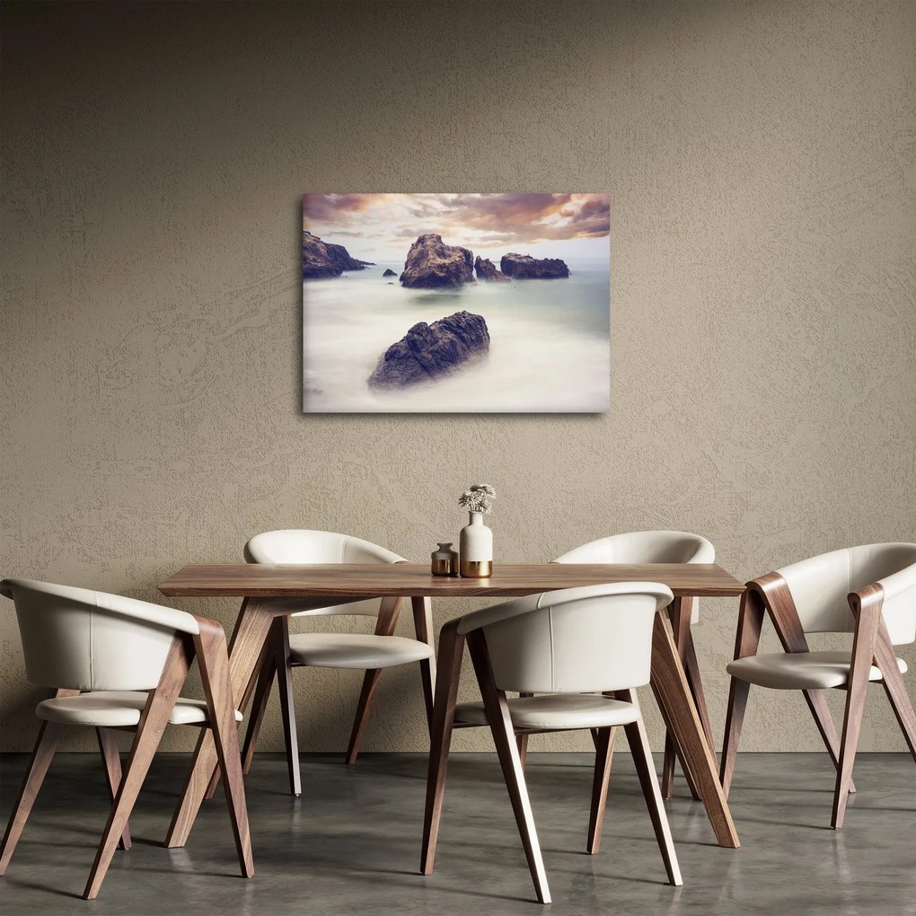 Obraz klifów we mgle (70x50 cm)