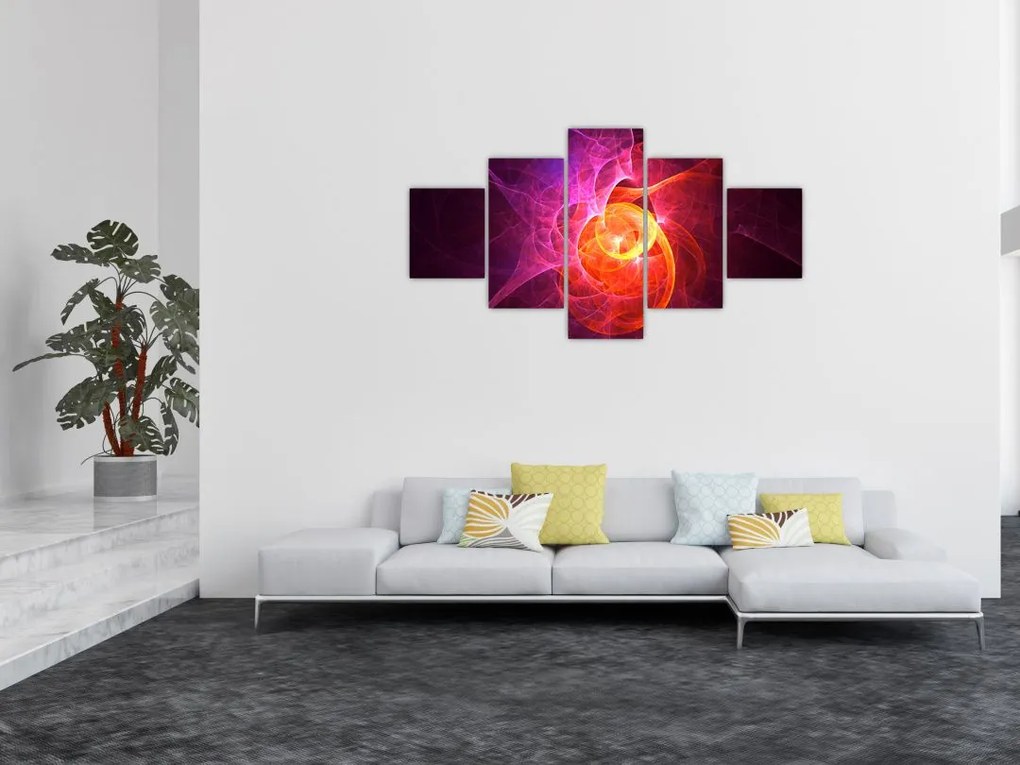 Nowoczesny abstrakcyjny obraz (125x70 cm)