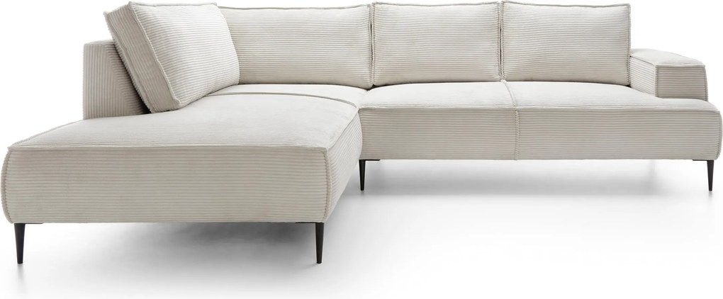 Masseno Narożnik DUNA Narożnik L-Kształtny, Modna sofa narożna do salonu - Beżowy, POSO 100