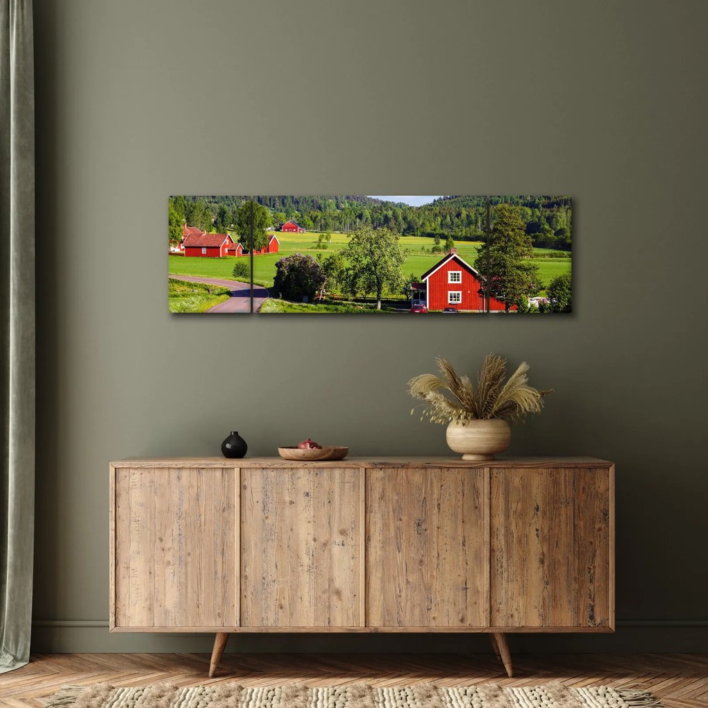 Obraz wsi (170x50 cm)