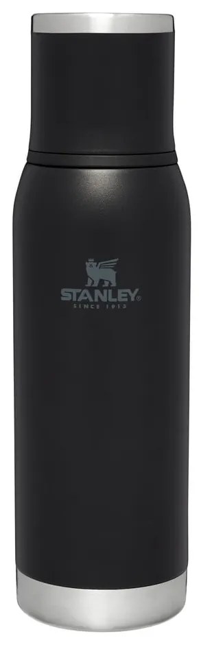 Czarny termos ze stali nierdzewnej 1 l Adventure To-Go Black – Stanley
