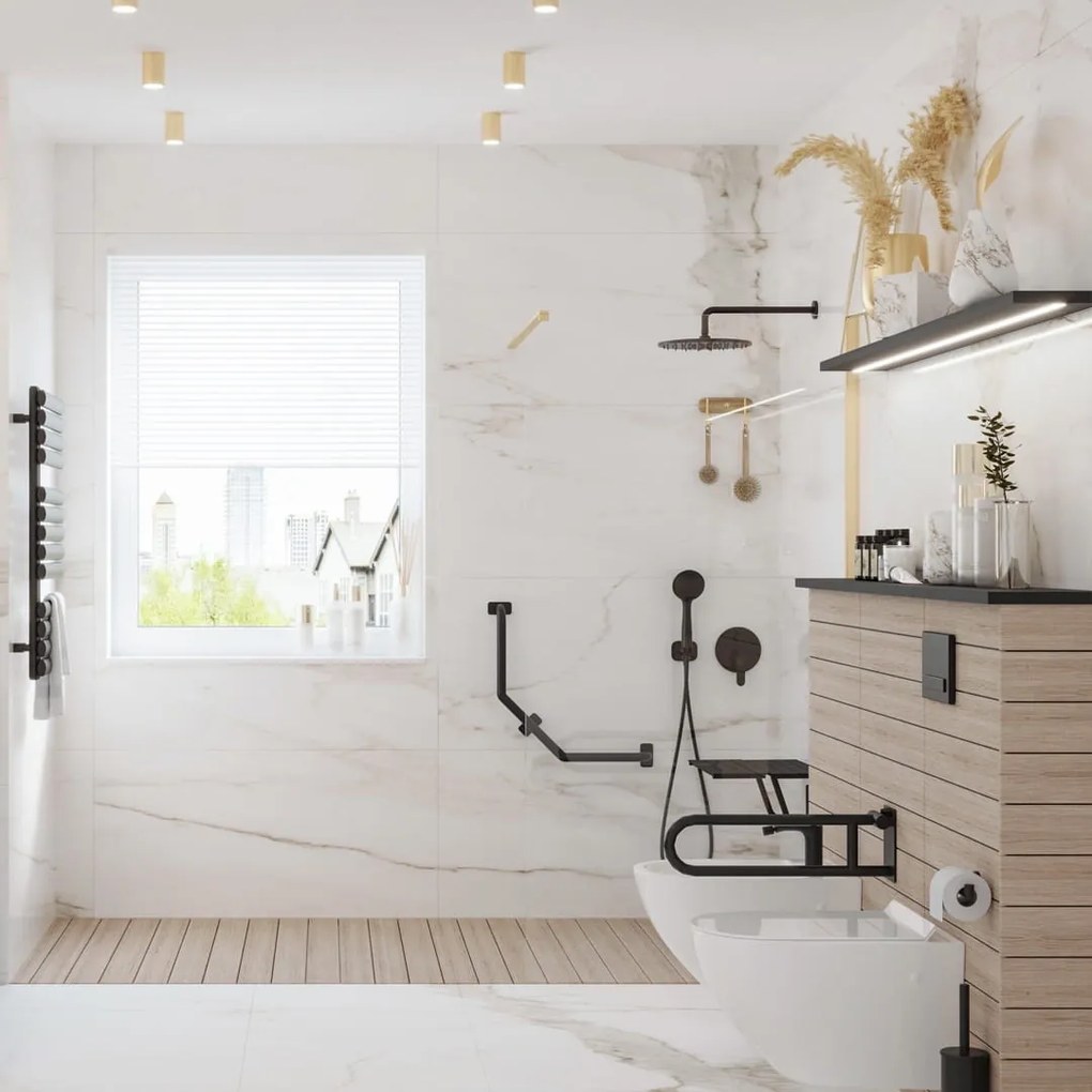 Przycisk spłukujący czarny IPPO