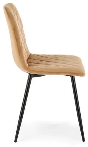 Krzesło tapicerowane K525 VELVET beżowe HALMAR