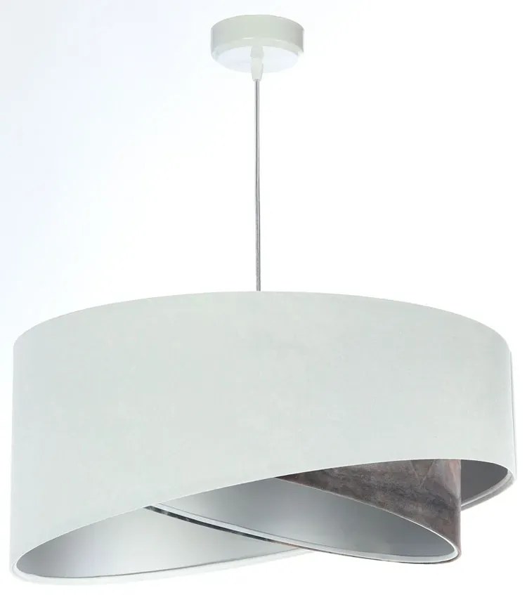 Minimalistyczna lampa wisząca welurowa - EXX12-Atoki