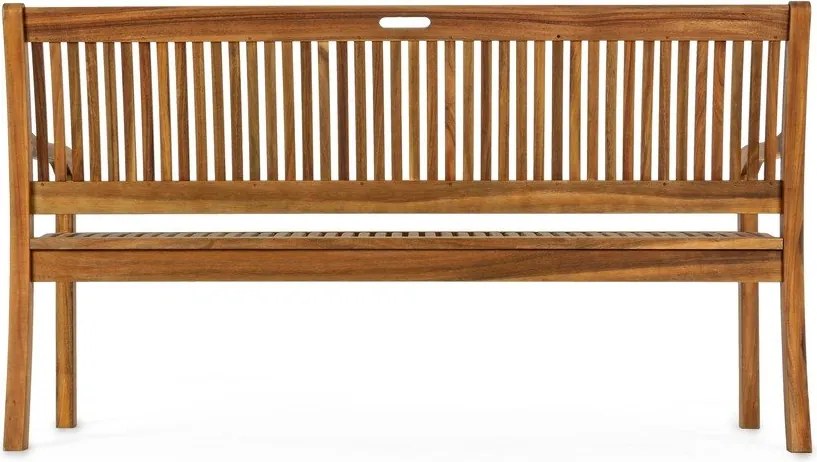 Drewniana ławka ogrodowa w naturalnym kolorze Noemi – Bizzotto