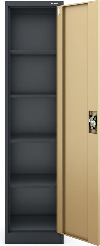 Szafa biurowa Eco Design Alex 45x40x185 cm antracyt/orzech