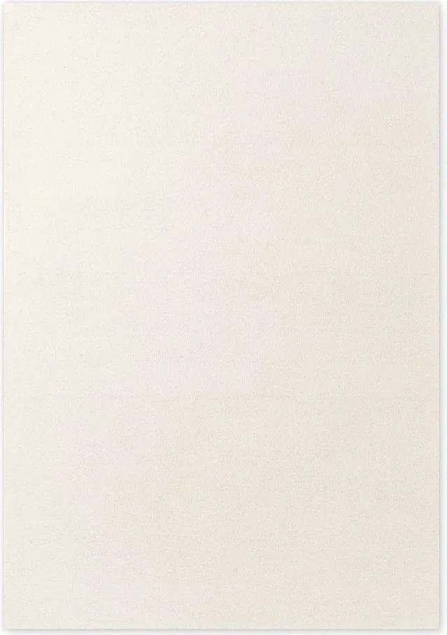 Kremowy wełniany dywan tkany ręcznie 200x290 cm Puristic Knots – Elle Decoration