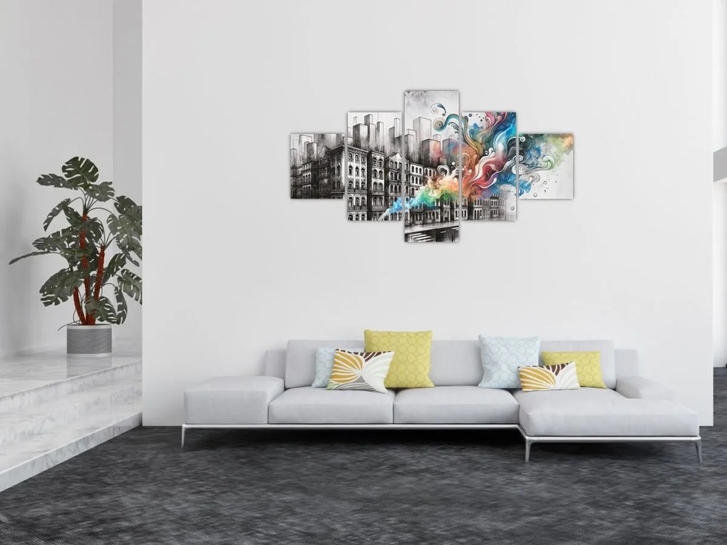 Obraz - Przemysłowe życie (125x70 cm)