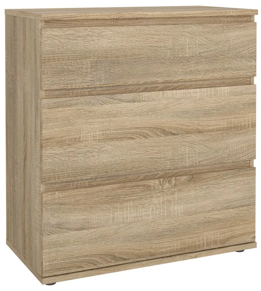 Niska komoda w dekorze dębu 77x84 cm Nova – Tvilum