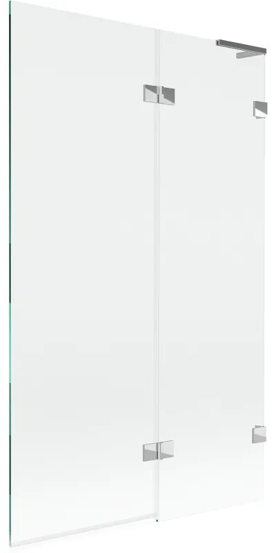 Mexen Lunar L parawan nawannowy 2-skrzydłowy prawy 110 x 150 cm, transparent, chrom - 897L-110-100-01-00-P