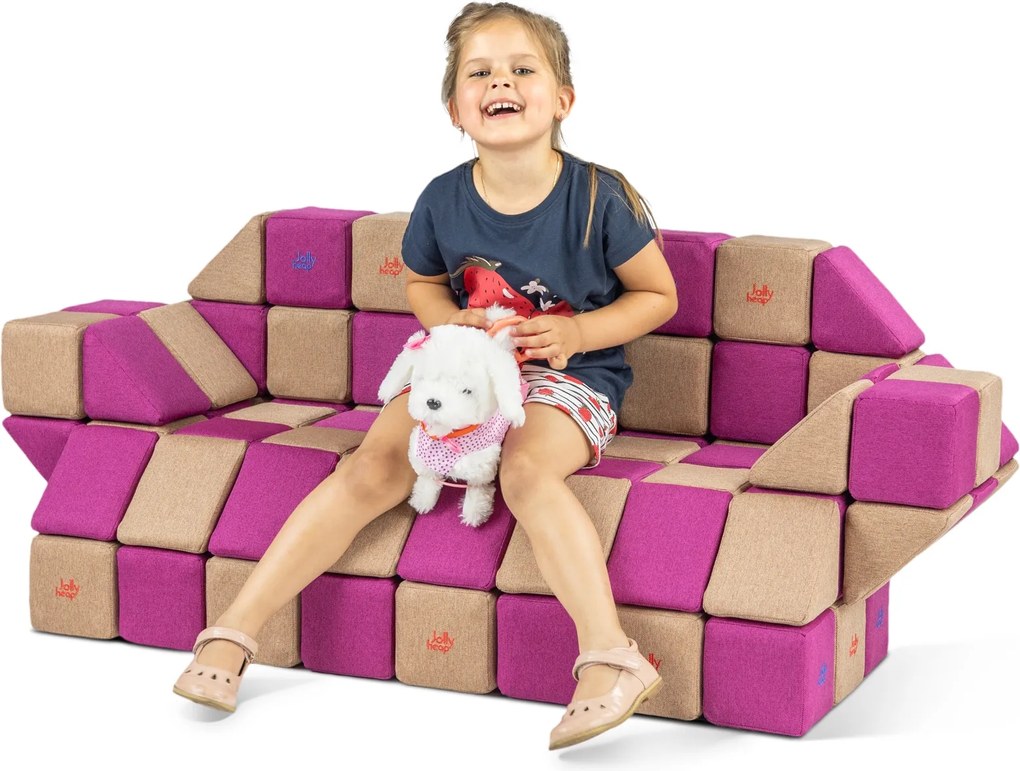 Zestaw klocków magnetycznych JollyHeap Basic - 100 elementów