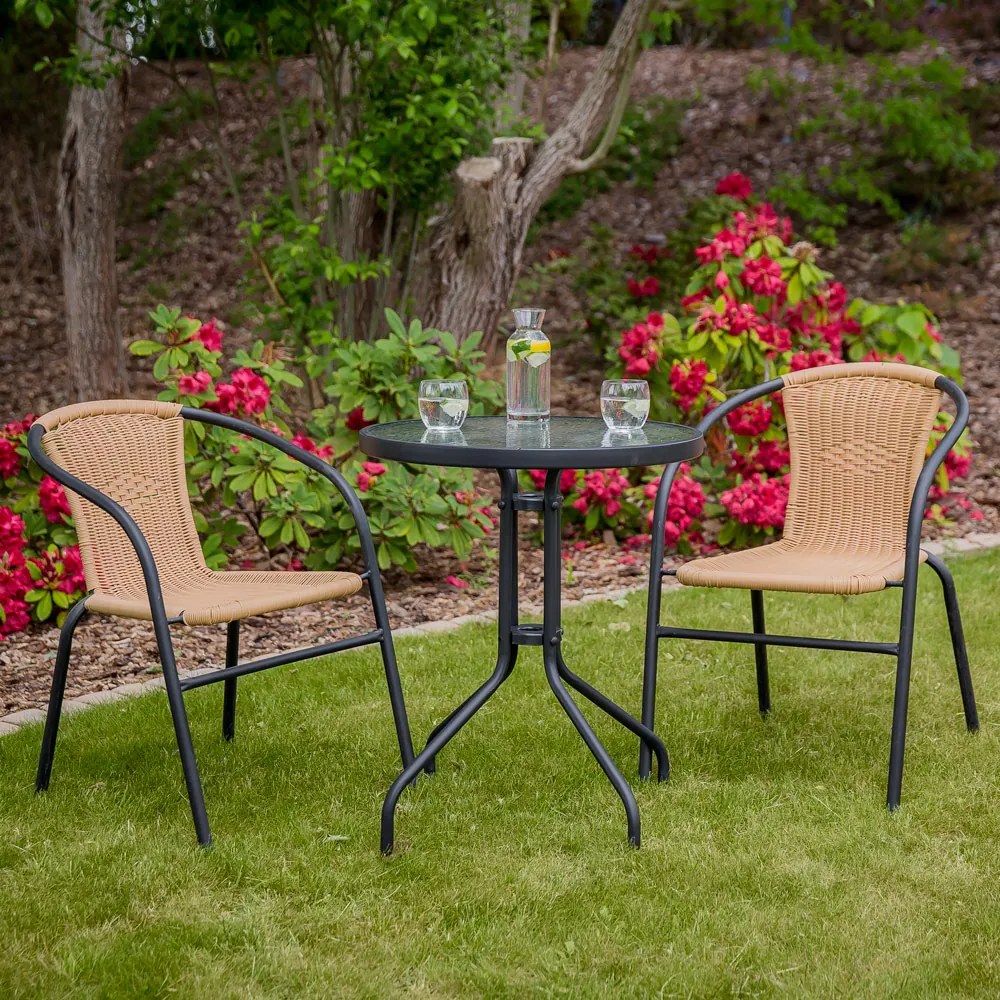 Zestaw mebli ogrodowych / balkonowych Bistro beżowy PATIO