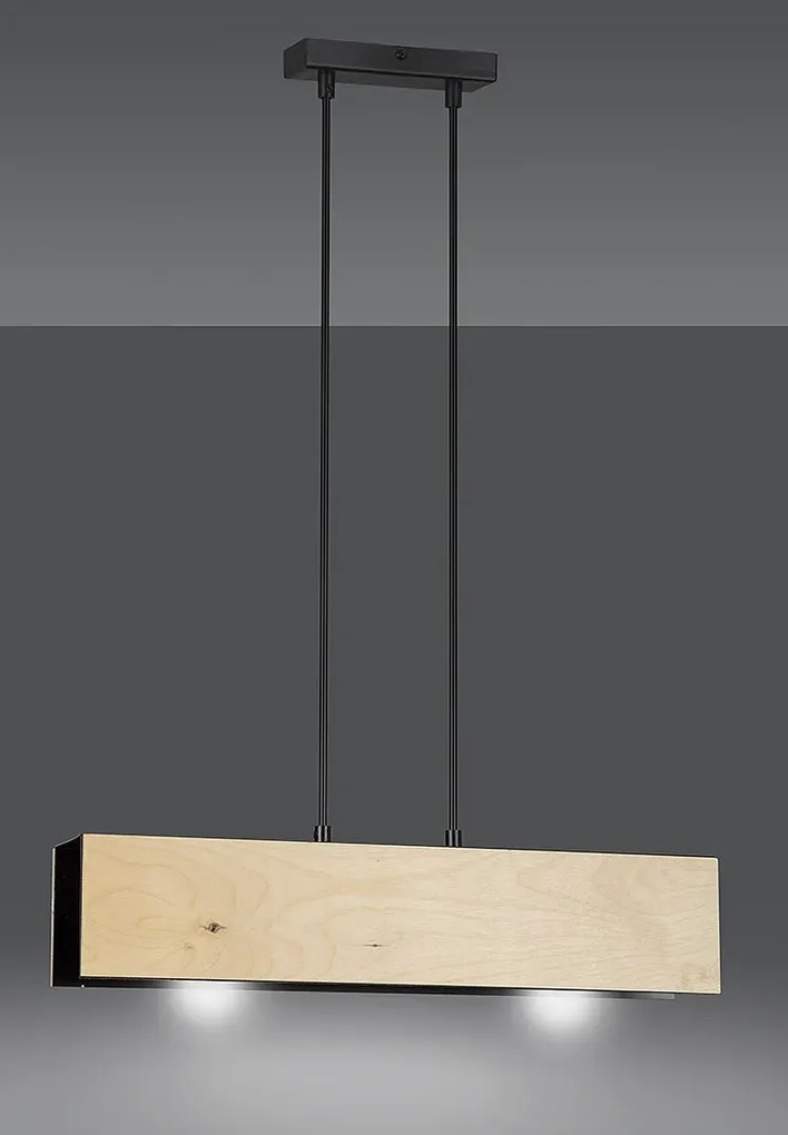 Czarna wisząca lampa sufitowa - 4X D003 C9-Z62