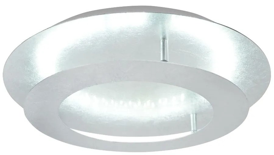 Lampa sufitowa LED w kolorze srebra z metalowym kloszem 50x50 cm Merle – Candellux Lighting