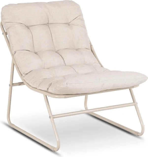 Zestaw Mebli Ogrodowych NIKEA Beżowy 2x Fotel Stolik Tarasowy Nowoczesny