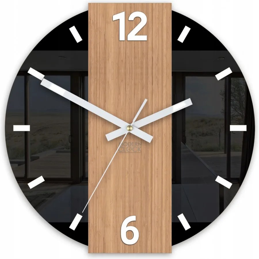 Zegar ścienny nowoczesny z cichym mechanizmem do salonu sypialni okrągły