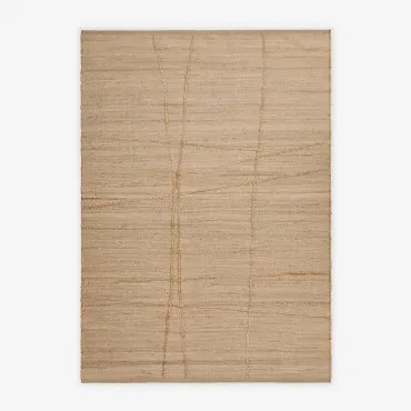 Prostokątny Dywanik Zewnętrzny Z Juty I Bawełny Emeline Kremowa Semoline & 160 X 230 Cm - Sklum