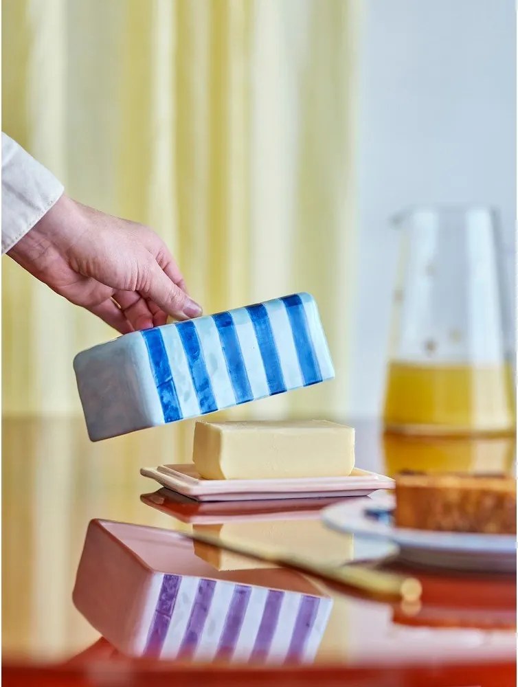 Niebieska maselniczka ceramiczna Phoenix – Bloomingville