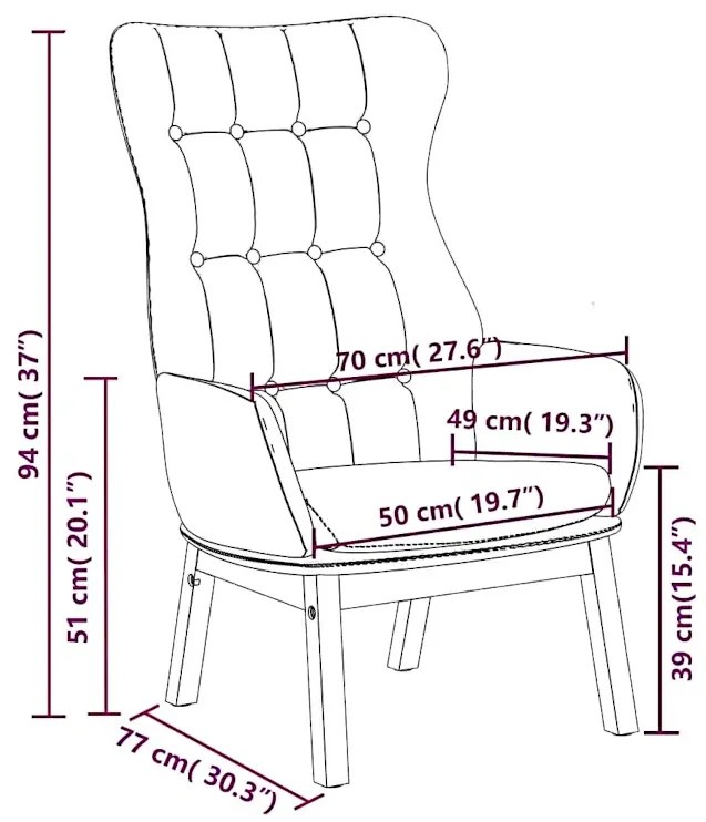 Ciemnoszary fotel wypoczynkowy G0-W74