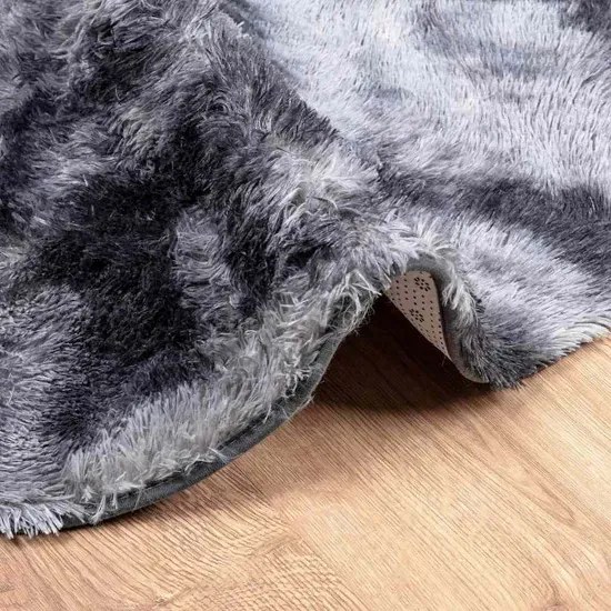 Ciemnoszary okrągły dywan 100 cm E0-Z83