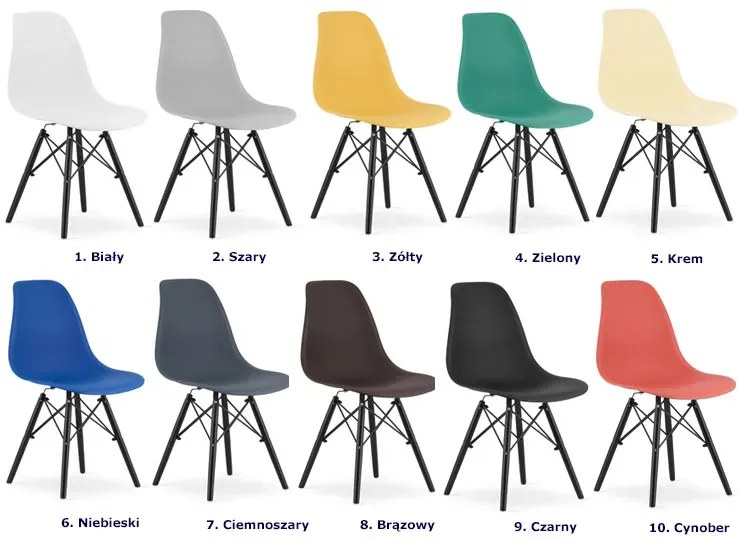 Niebieskie minimalistyczne krzesło H5-K90