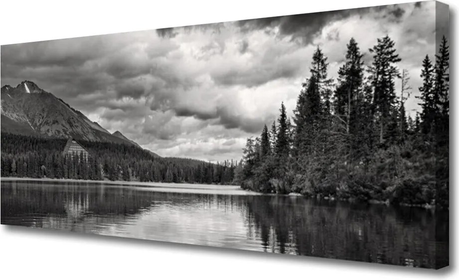 Fotoobraz na płótnie Krystaliczne Jezioro pod Szczytami