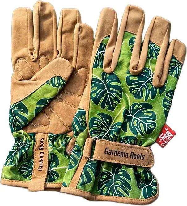 Rękawice ogrodnicze Gardenia Roots Monstera (brązowe)