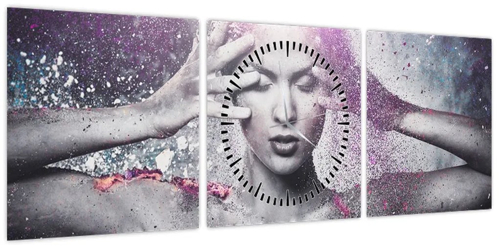 Obraz - Energia (z zegarem) (90x30 cm)