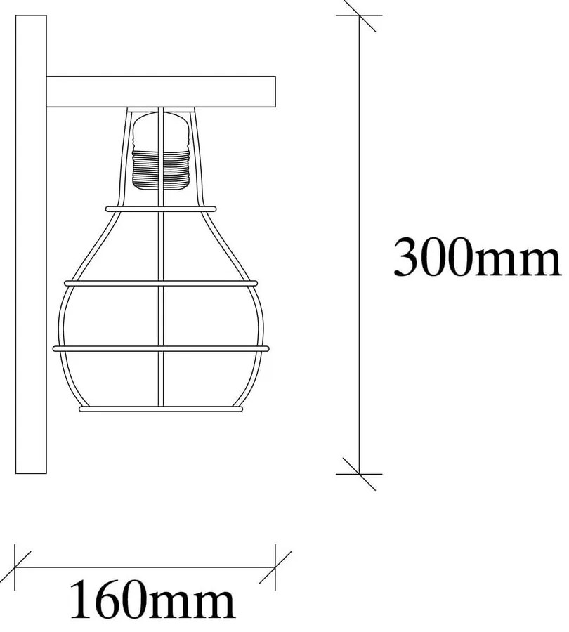 Kinkiet w naturalnym kolorze Erebos – Opviq lights