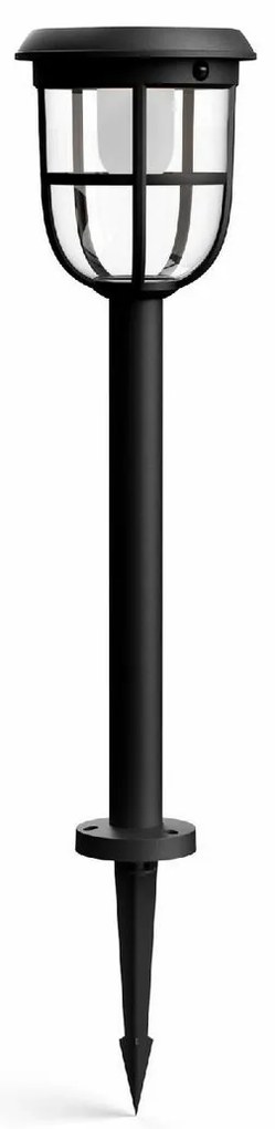 Philips Radii UltraEfficient Solar Outdoor LEDColumn Light 1,3W 3000K 60 cm, czarny
