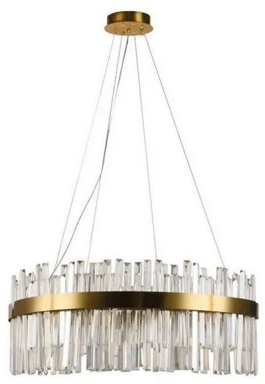 LED regulowany żyrandol na linkach LED/110W/230V 3000-6500K złoty + DO