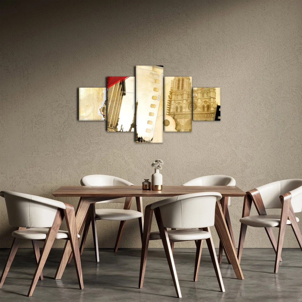 Obraz - Wspomnienia z Paryża (125x70 cm)