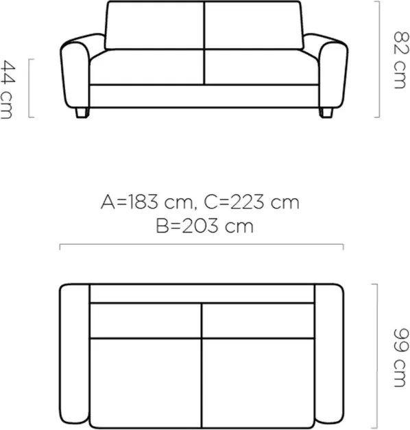 Kanapa Capri z włoskim systemem rapid - nowoczesna sofa z funkcją spania codziennego
