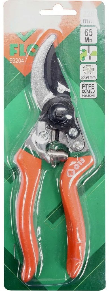 FLO TO-99204 nożyce ogrodowe, 21,5 cm