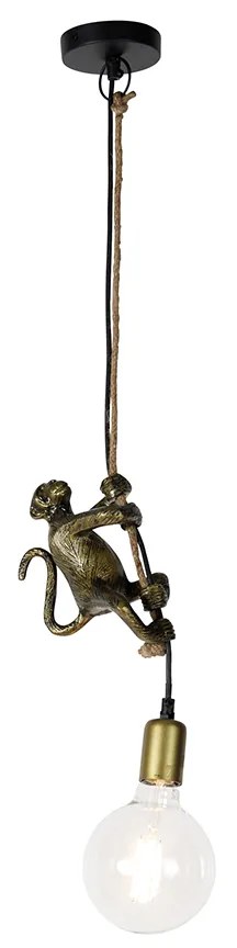 Wisząca lampa vintage złota - Animal Monkey klasyczny/Antyczny Oswietlenie wewnetrzne