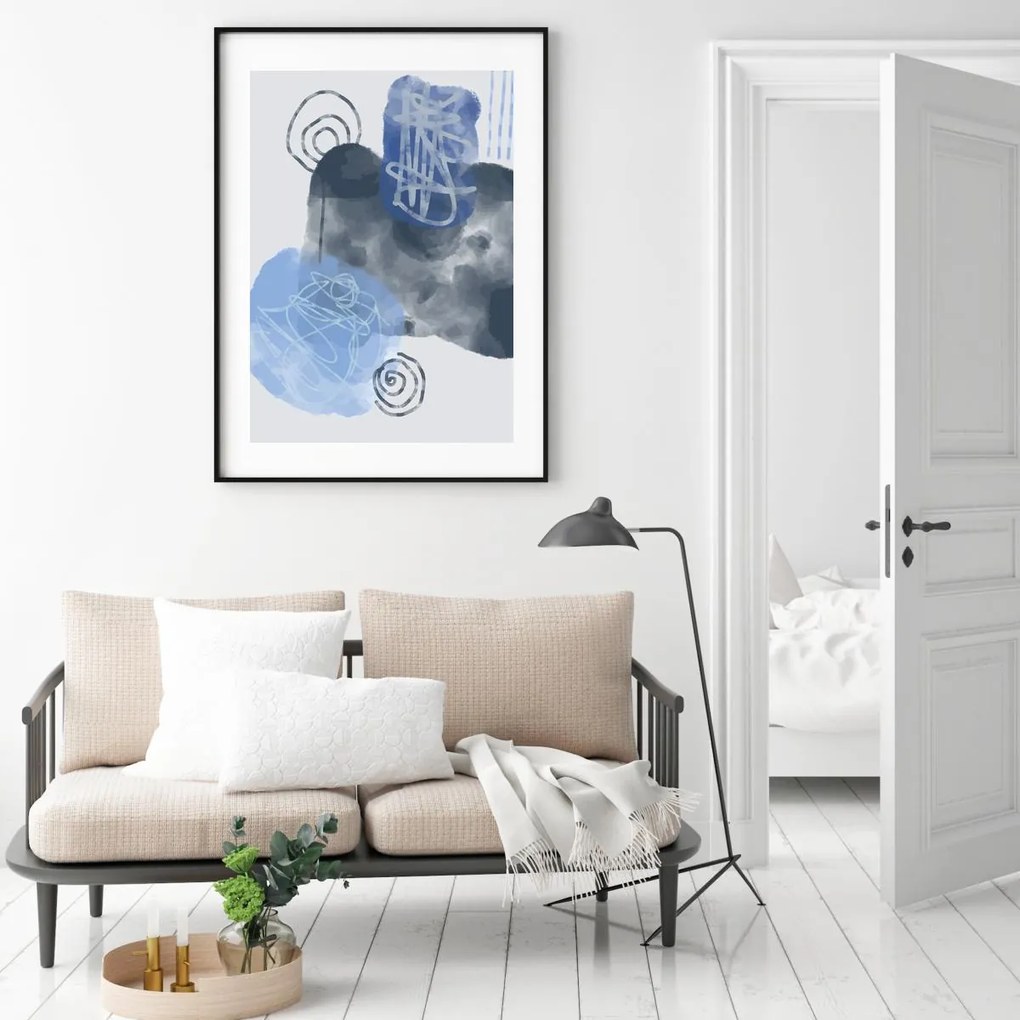 Plakat - Malowana abstrakcja (A4)