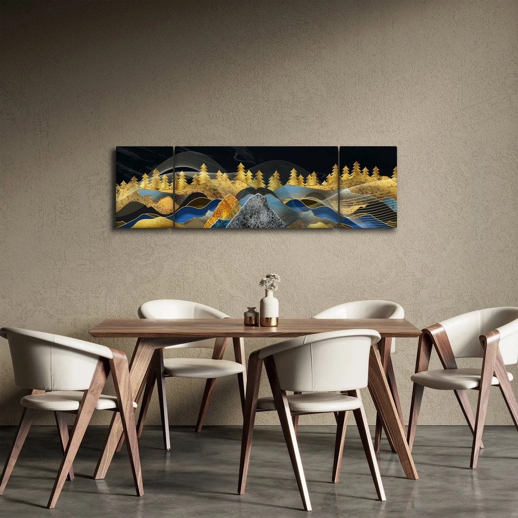 Obraz - Złote Góry (170x50 cm)