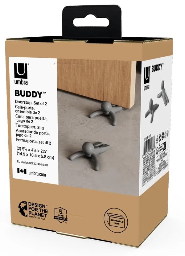 Stopery do drzwi zestaw 2 szt. Buddy – Umbra